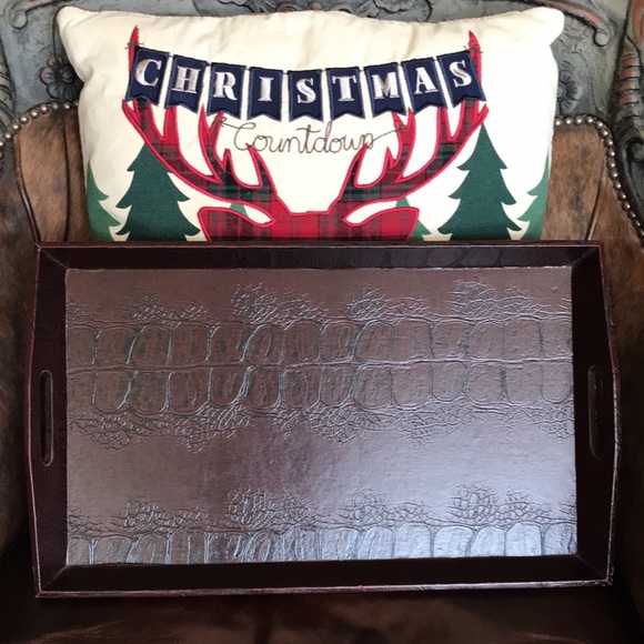 Serving/decorative tray with handles - Picture 7 of 16